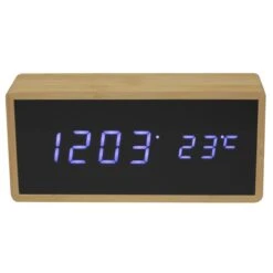 Réveil Bambou Led 15 Cm