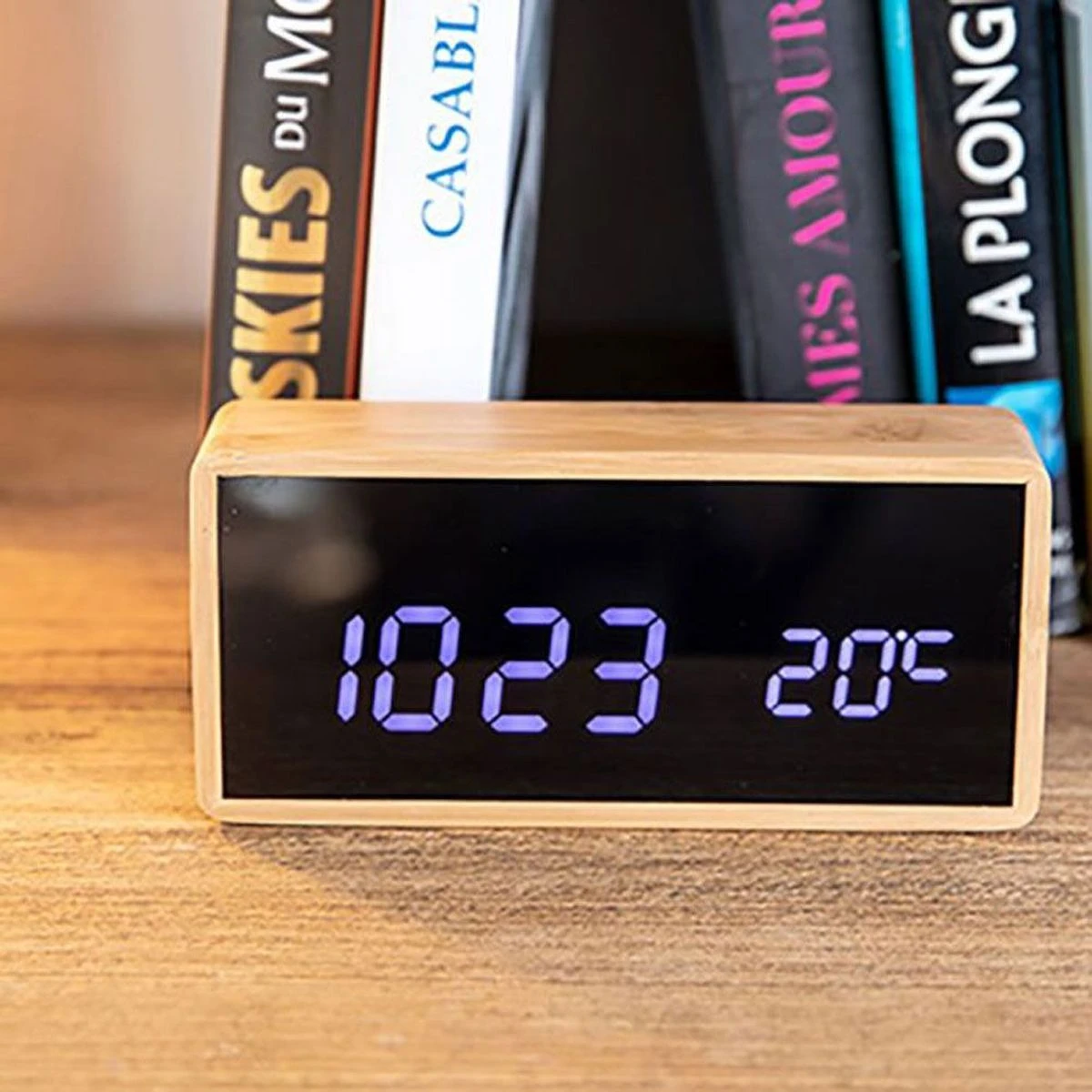 Réveil Bambou Led 15 Cm – Image 2