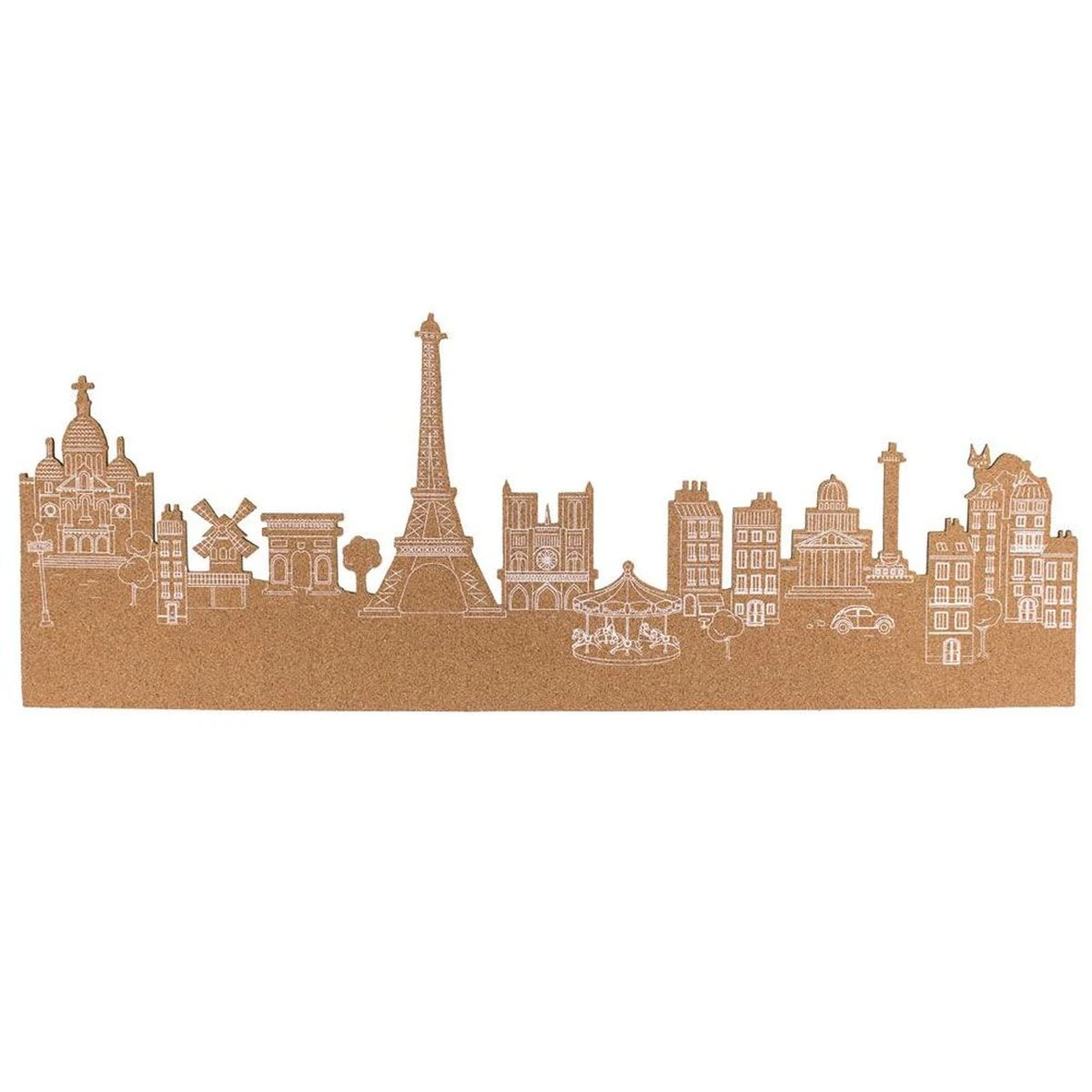 Skyline Mémo En Liège Paris 70 Cm – Image 2