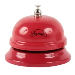 Sonnette De Table Rouge En Métal - Besoin De Câlins