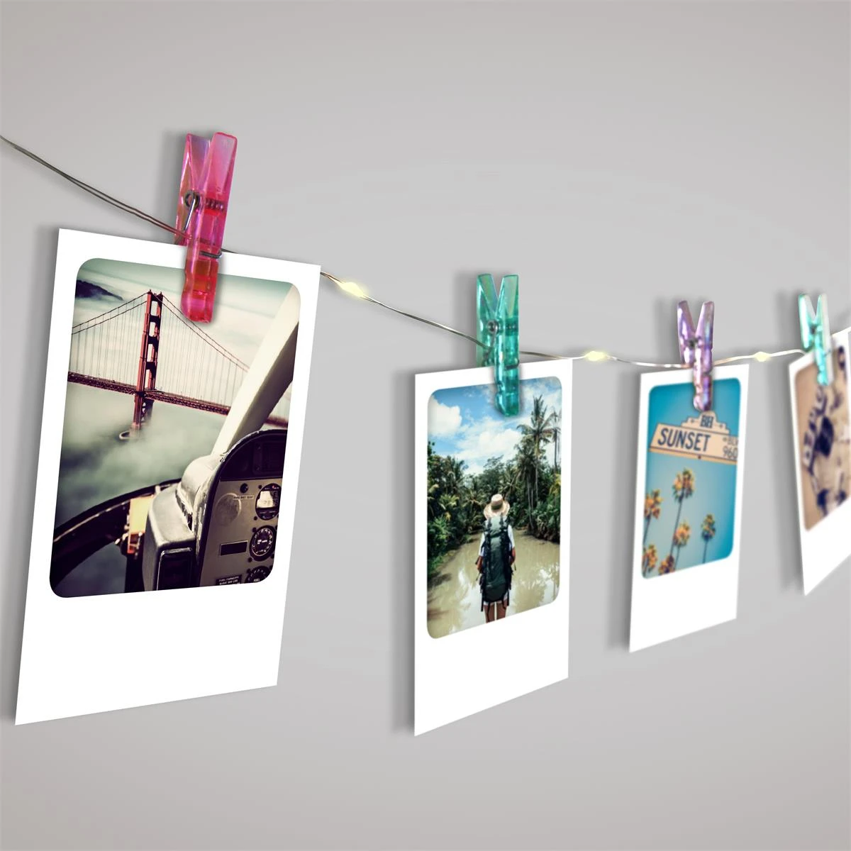 Guirlande Photos Lumineuse Iridescente 4.5 Mètres