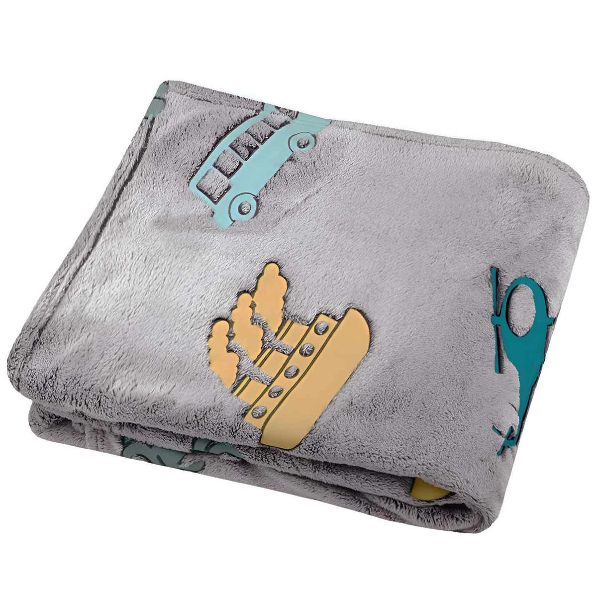 Plaid Phosphorescent Voyage Polaire Doudou 130 X 160 Cm