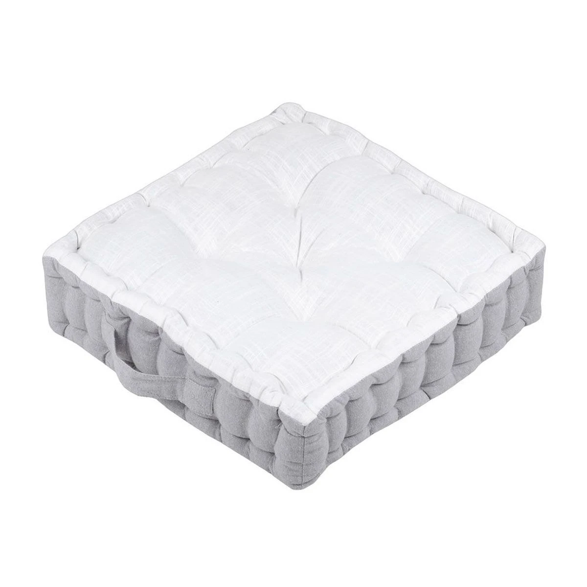 Coussin De Sol Louison Gris Perle En Coton 45 X 45 X 10 Cm – Image 3