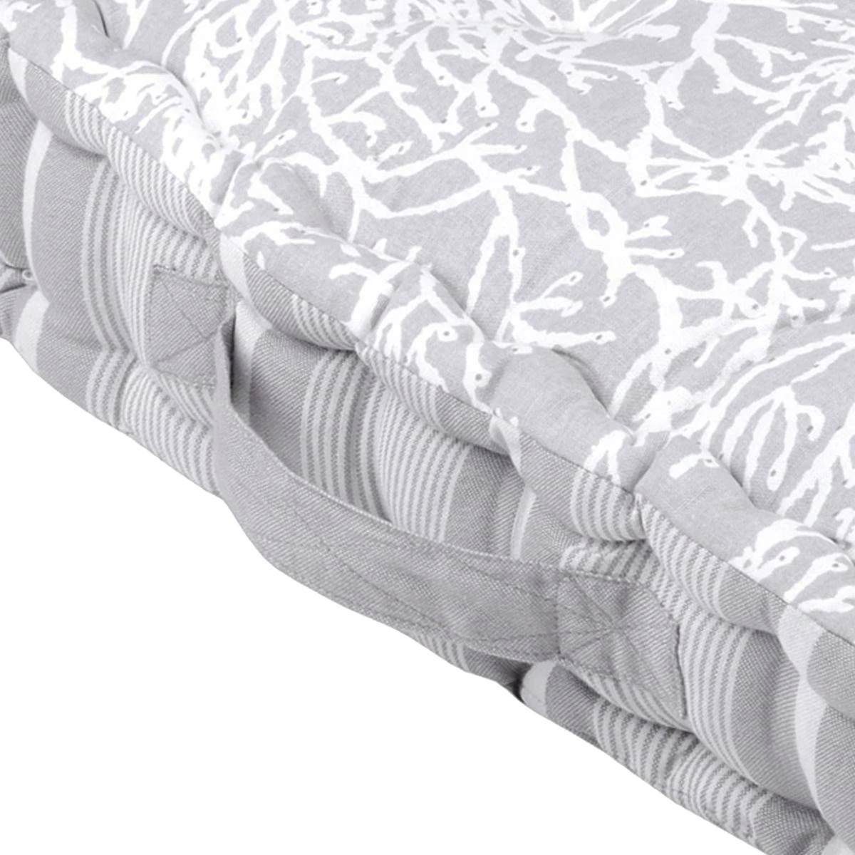 Coussin De Sol Corail En Coton 45 X 45 X 10 Cm