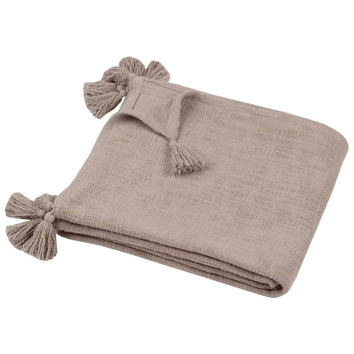 Plaid Jeté De Canapé En Coton Sanchez 125 X 150 Cm - Naturel – Image 2