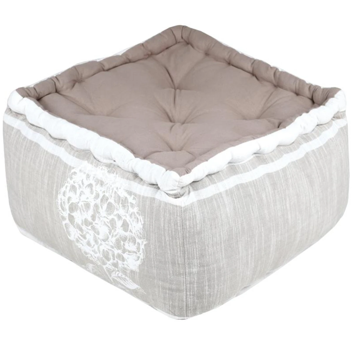 Pouf Coussin De Sol En Coton 40 X 40 X 25 Cm - Chaumont – Image 3