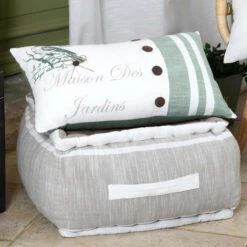 Pouf Coussin De Sol En Coton 40 X 40 X 25 Cm - Chaumont