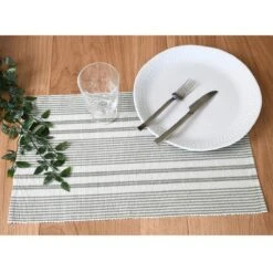 Set De Table Chaumont En Coton Sauge - 35 X 50 Cm