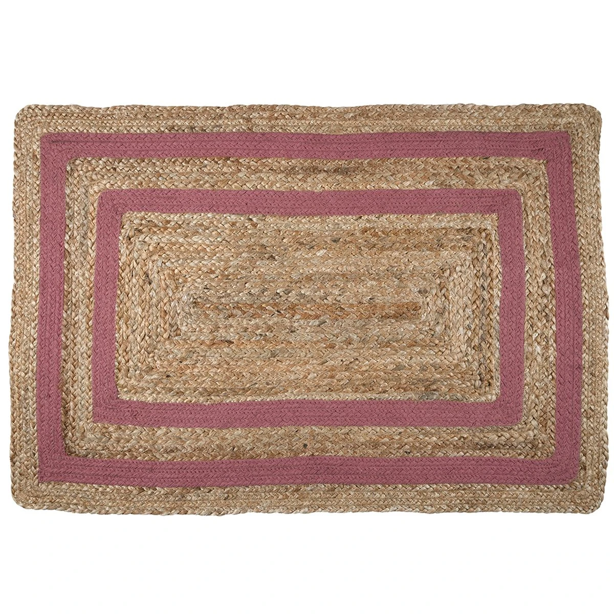 Tapis Ethnique 60 X 90 Cm En Jute - Grenache – Image 3