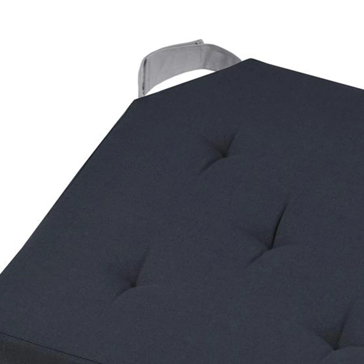 Galette De Chaise Réversible Gris Anthracite En Coton 38 X 38 Cm