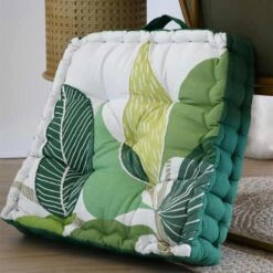 Coussin De Sol En Coton 44 X 44 X 9 Cm - Zira Végétaux