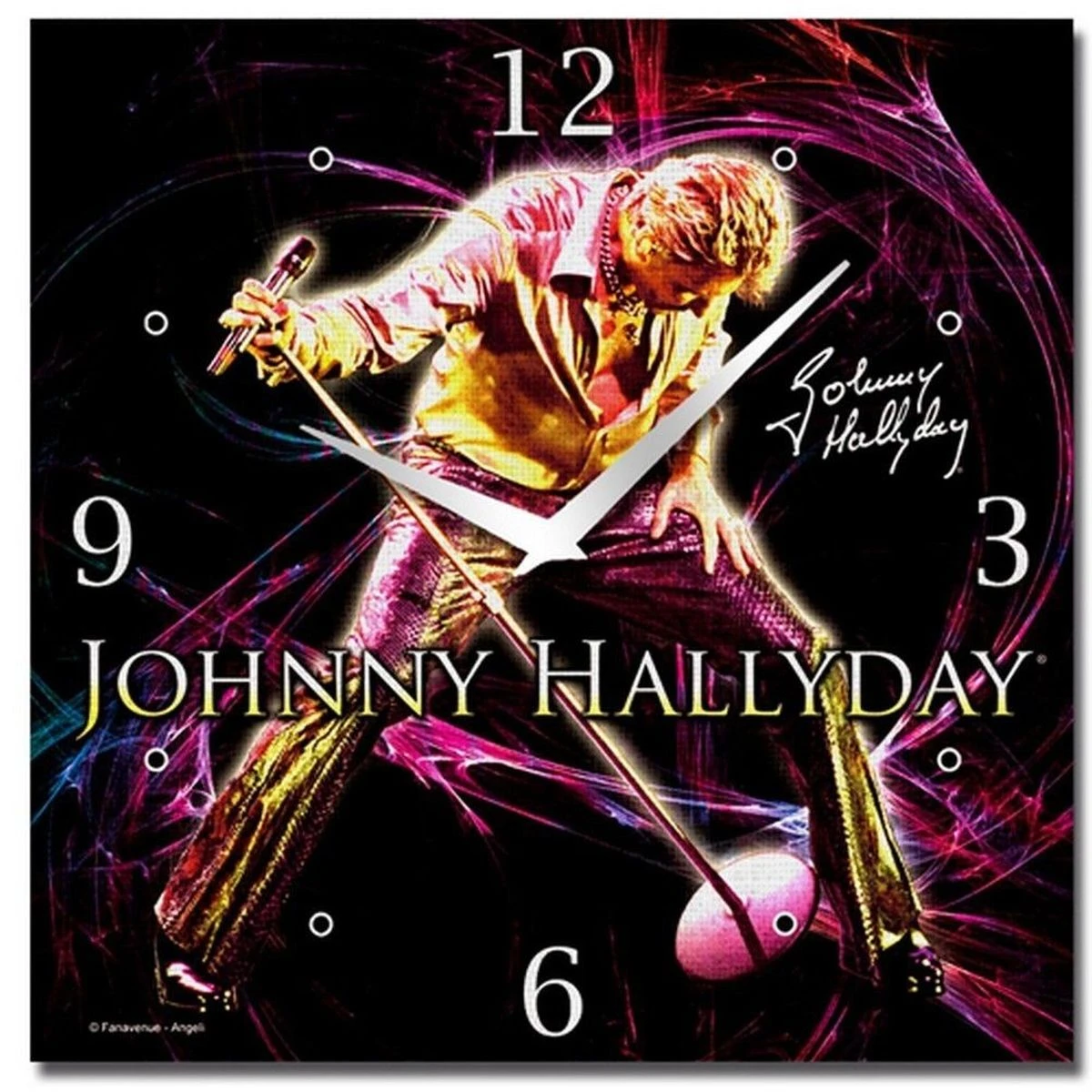 Horloge Canvas Johnny Hallyday Gold – Image 2