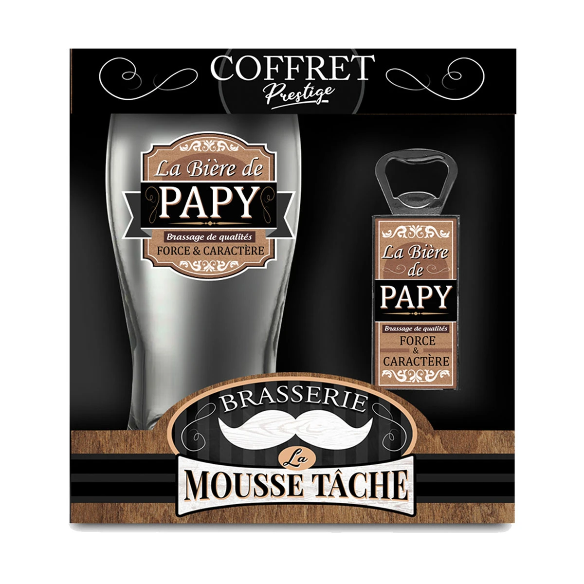 Verre à Bière Et Décapsuleur - Papy – Image 2