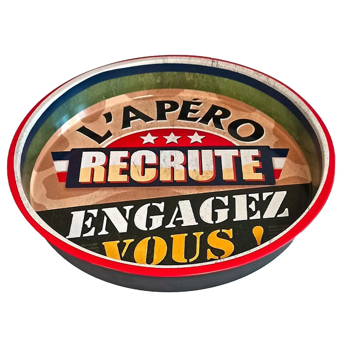 Plateau L'apéro Recrute - Rond En Métal 33 – Image 3