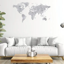 Sticker Mural Planisphère 42 X 78 Cm