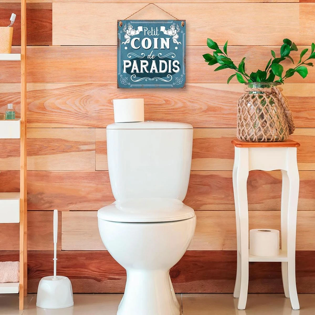 Plaque Décorative Petit Coin De Paradis 20 Cm