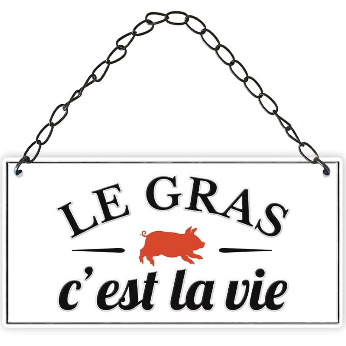 Plaque Décorative Relief En Métal - LE GRAS C'EST LA VIE – Image 2