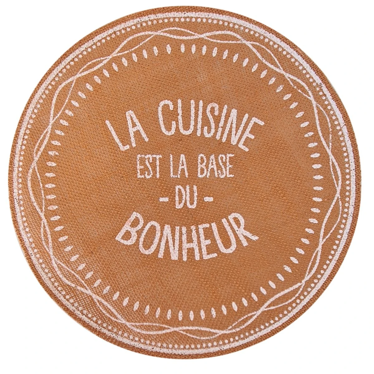 Set De Table Rond En Toile De Jute - La Cuisine Le Bonheur – Image 2