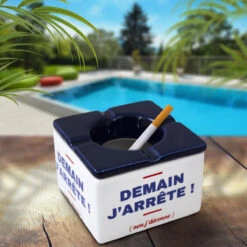 Cendrier Marocain Demain J'arrête En Céramique