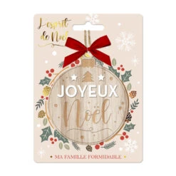 Boule De Noël - Ornement De Sapin Joyeux Noël - 8 Cm