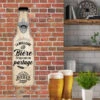 Décapsuleur Mural En Bois - La Meilleure Bière...