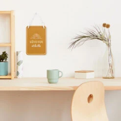 Plaque Décorative Relief En Métal - Lève-toi Et Brille