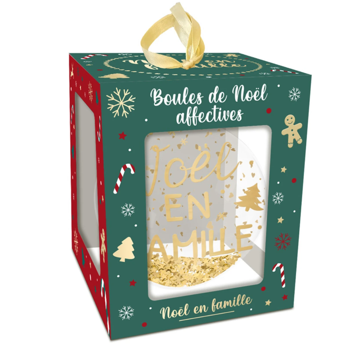 Boule De Noël - Ornement De Sapin Noël En Famille - 7 Cm – Image 2