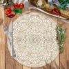 Set De Table Rond En Toile De Jute - Mandala