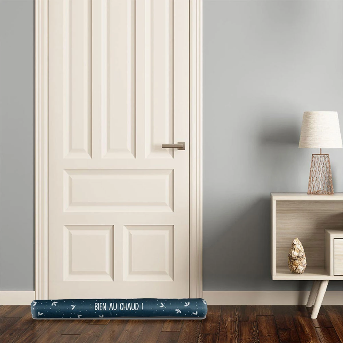 Coussin De Porte Bleu - Bien Au Chaud