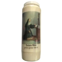 Bougie De Neuvaine à Sainte Rita Pour Les Causes Perdues