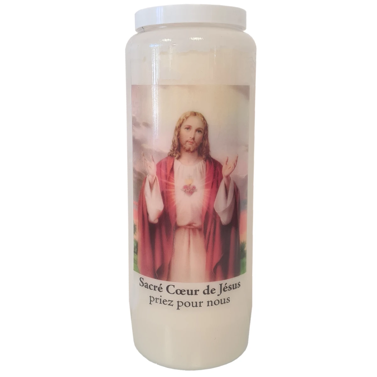 Bougie De Neuvaine Sacré Coeur De Jésus - Amour