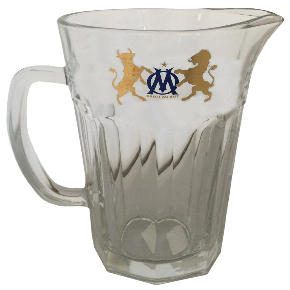 Carafe OM Olympique De Marseille En Verre - 1 Litre