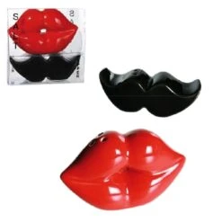 Set Salière Et Poivrière Monsieur Moustache Et Madame Glamour