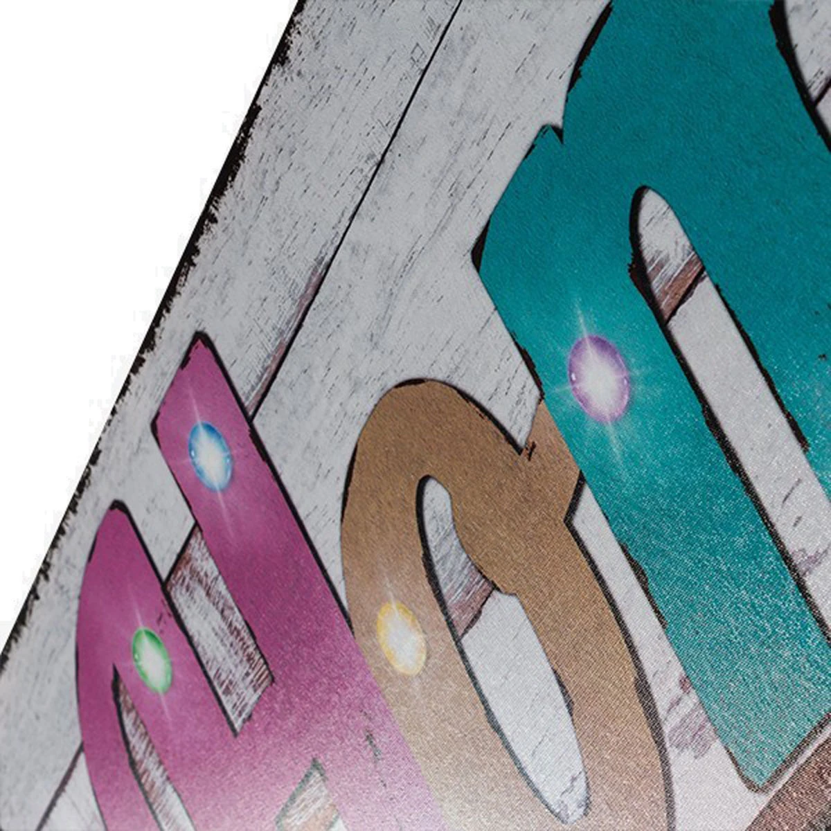 Cadre Lumineux 10 LED Home En Toile 90 X 30 Cm