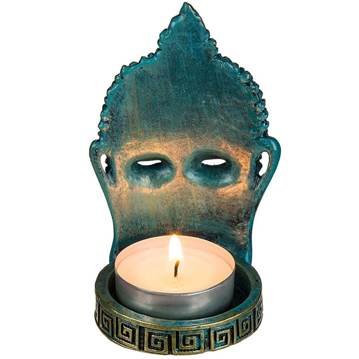 Bougeoir Dambiance Bouddha Thaï En Résine