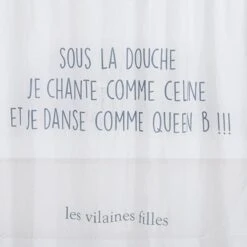 Rideau De Douche Les Vilaines Filles - Je Chante Comme...