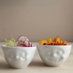 Ensemble De 2 Mini-Bols En Porcelaine - Gourmand Et Rieur 100 Ml