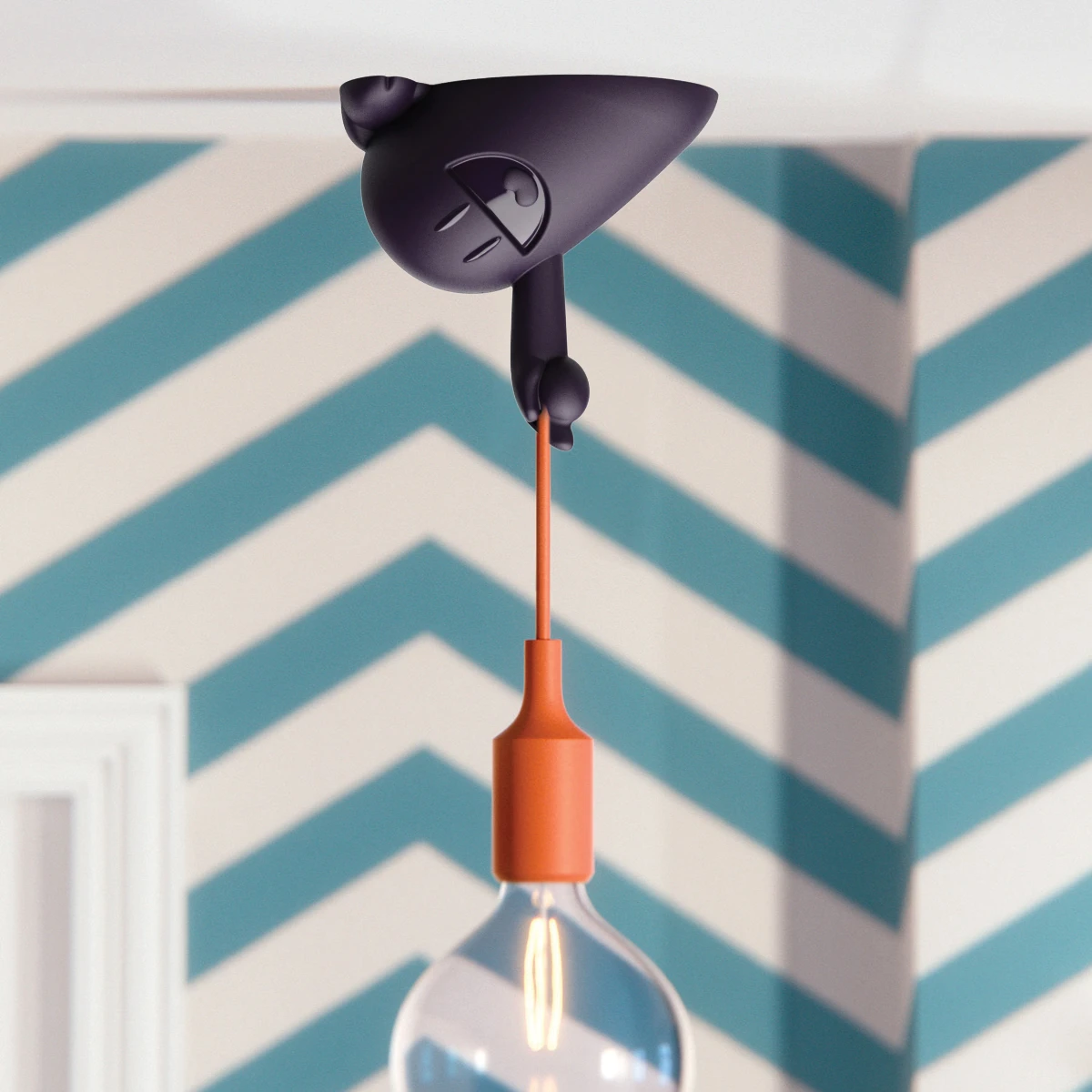 Cache Câble Pour Lustre Happy Hermann Tassen Aubergine