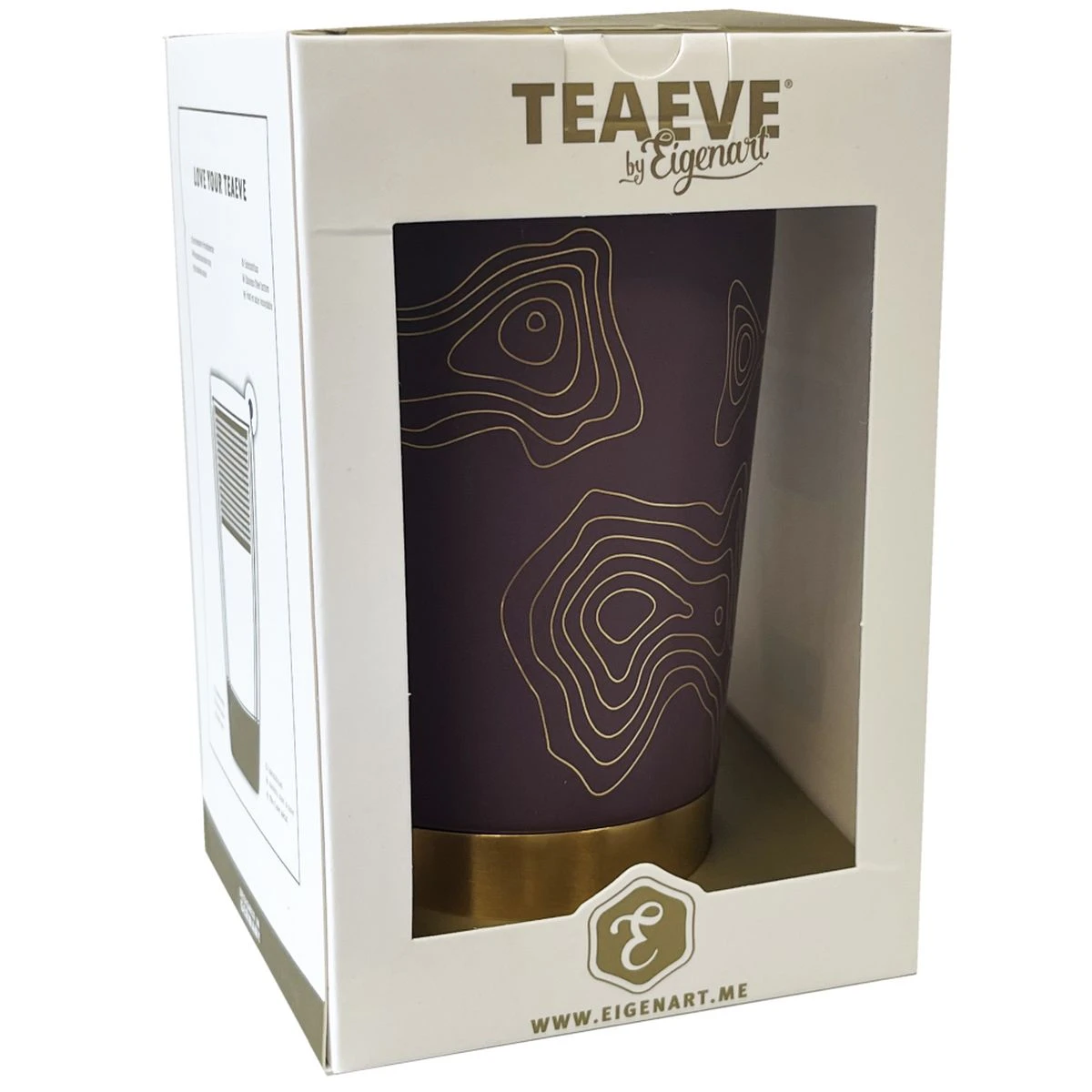 Tisanière Precious En Porcelaine Avec Infuseur Métal - Aubergine