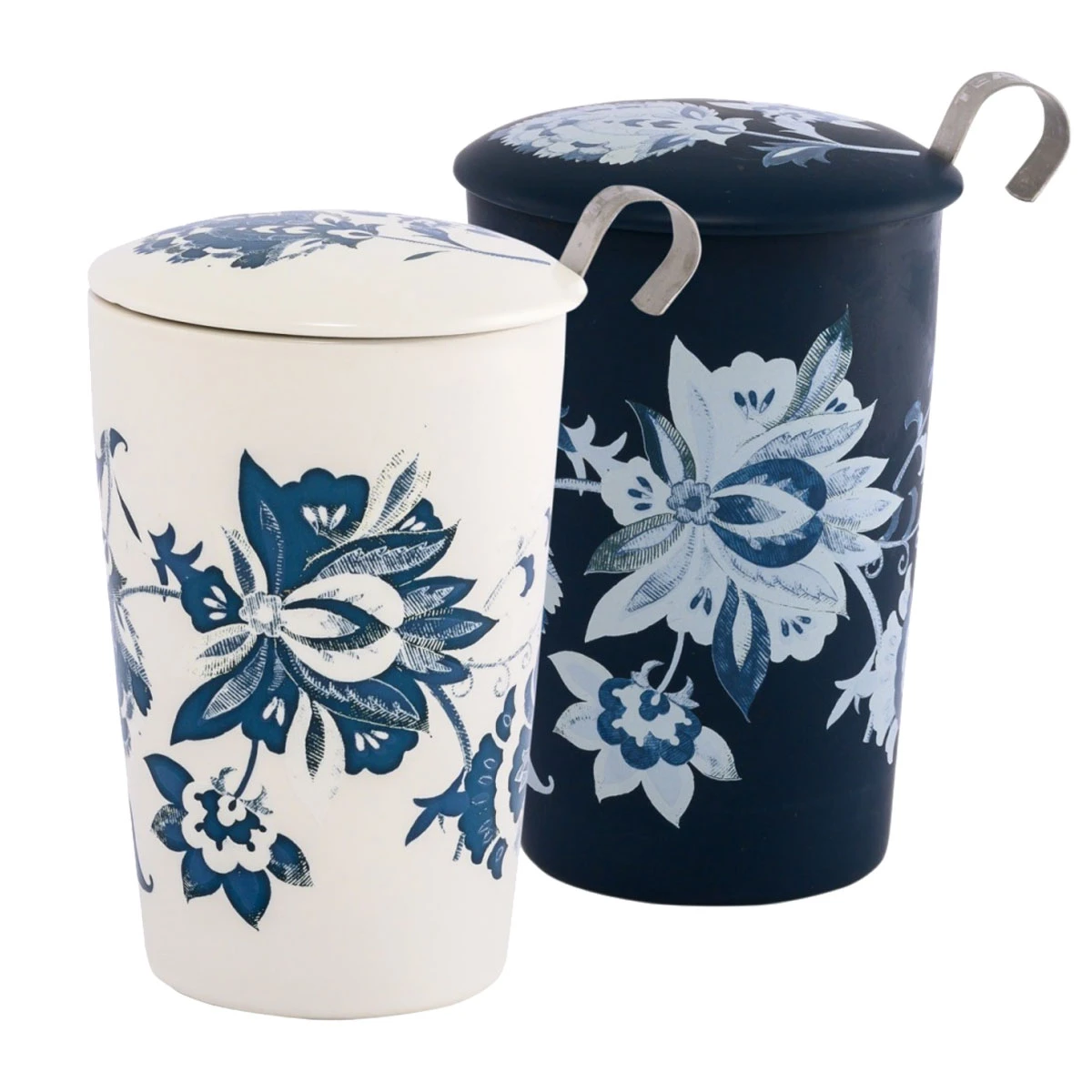 Tisanière Luna Blanche En Porcelaine Avec Infuseur Métal – Image 3