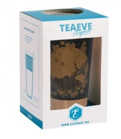 Tisanière Komorebi Noire Et Or En Porcelaine Avec Infuseur Métal