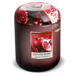 Bougie Heart And Home 30 Heures - Grenade Rubis