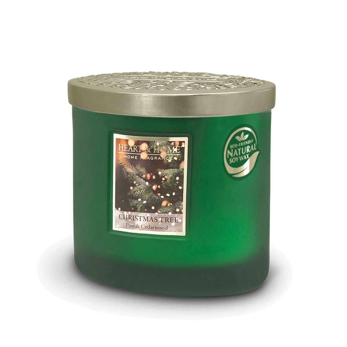 Bougie 2 Mèches Heart And Home Heures Sapin De Noël