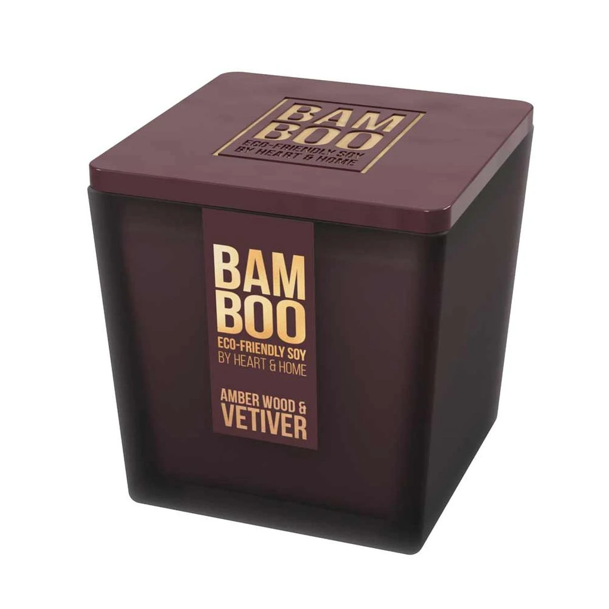 Grande Bougie Heart And Home Bambou Bois D'Ambre Et Vétiver – Image 3