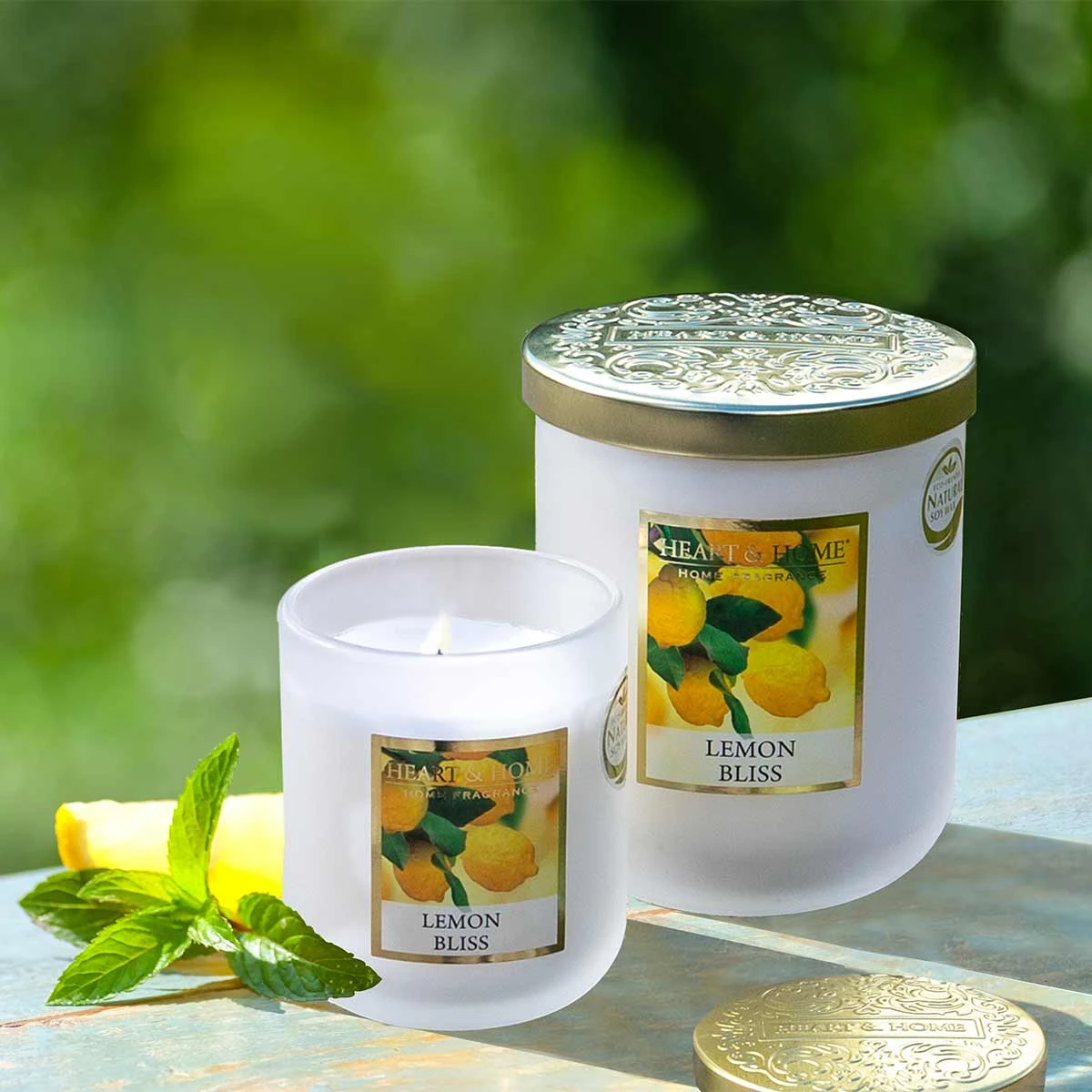 Grande Bougie Heart And Home 75 Heures - Citron D'Amalfi