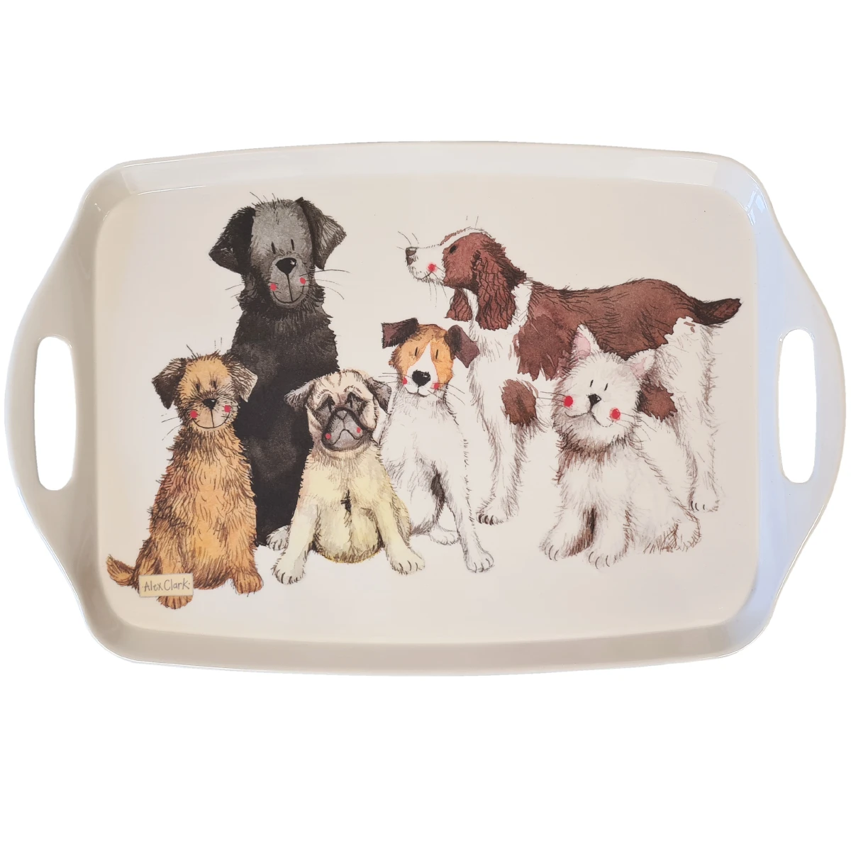 Plateau Rectangulaire En Mélamine Chiens Par Alex Clark – Image 2