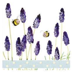 Dessous De Verre Abeilles Et Lavande Par Alex Clark