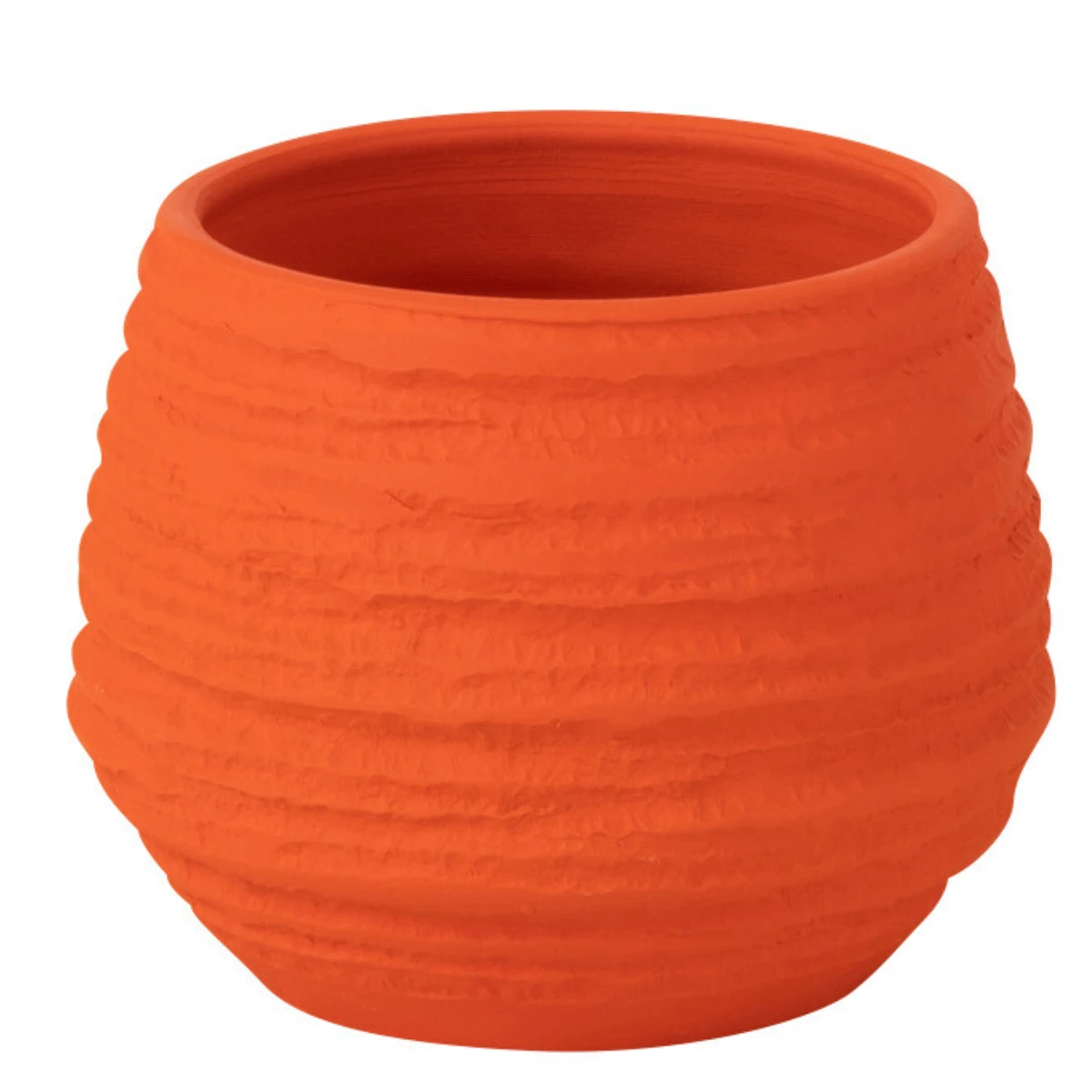 Cache Pot Orange En Céramique Fiesta 14 Cm – Image 2