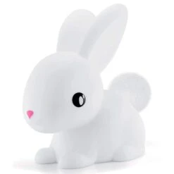 Veilleuse Cotton Le Lapin LED Variation De Couleurs 14 Cm