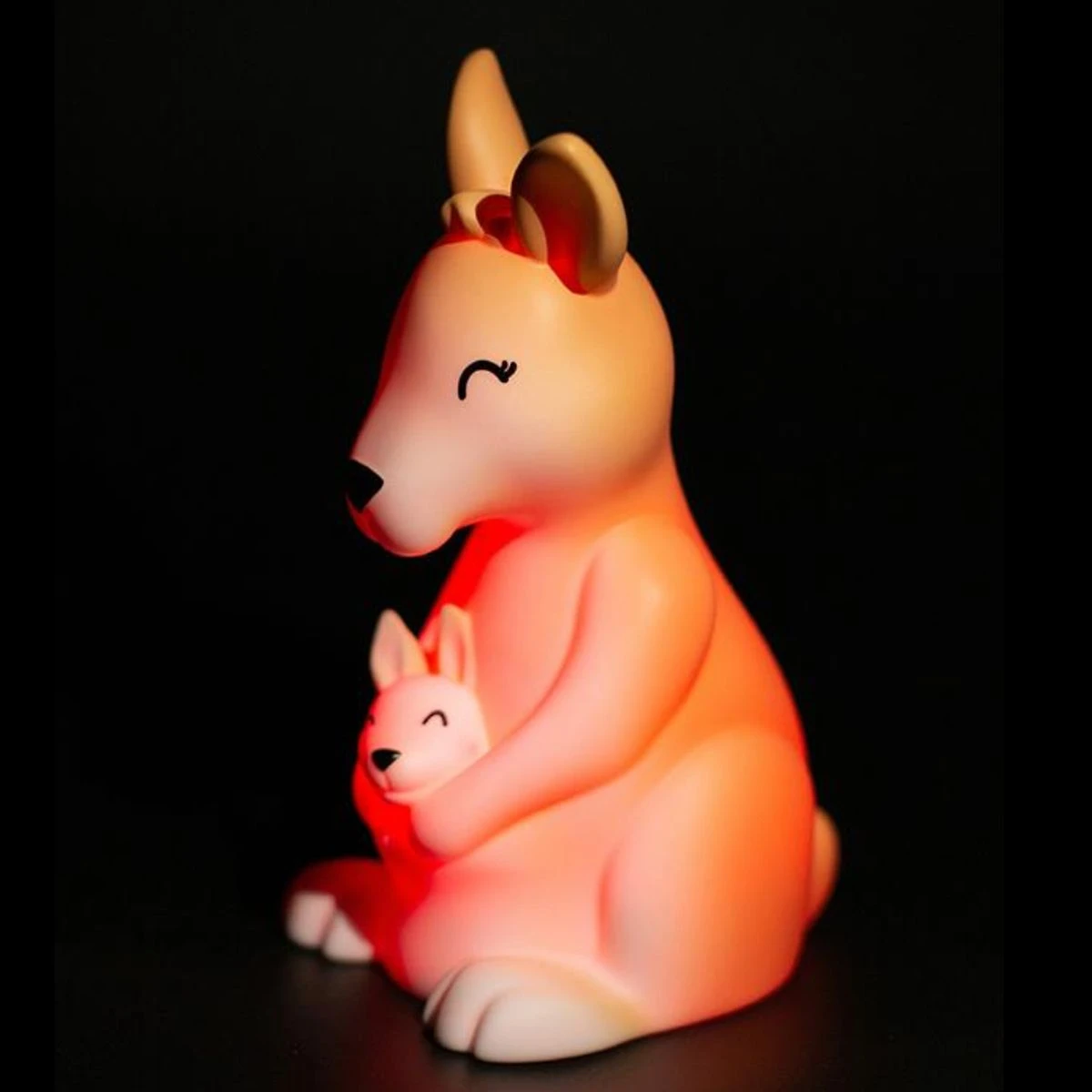 Veilleuse Maman Et Bébé Kangourou LED Variation De Couleurs